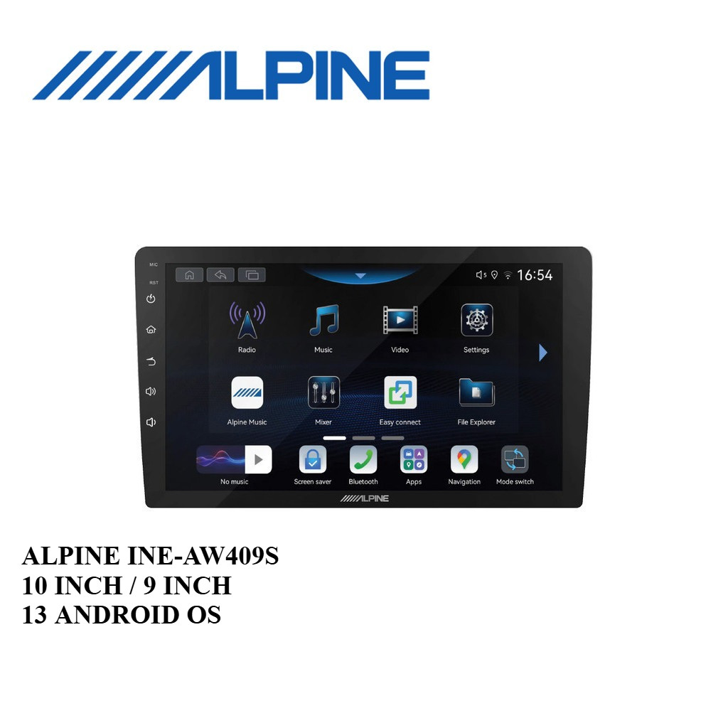 Alpine Ine-Aw409S |   10 Inch and 9 Inch Digital Multimedia Receiver with 13 Android Os