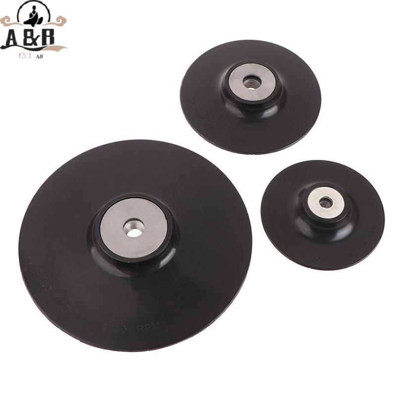 [A&B] 4-7 M10/M14 Thread Baing Pad พลาสติก ABS Ba Pad แผ่นเจียรกลมสําหรับเครื่องขัดเครื่องบดมุม {vn}