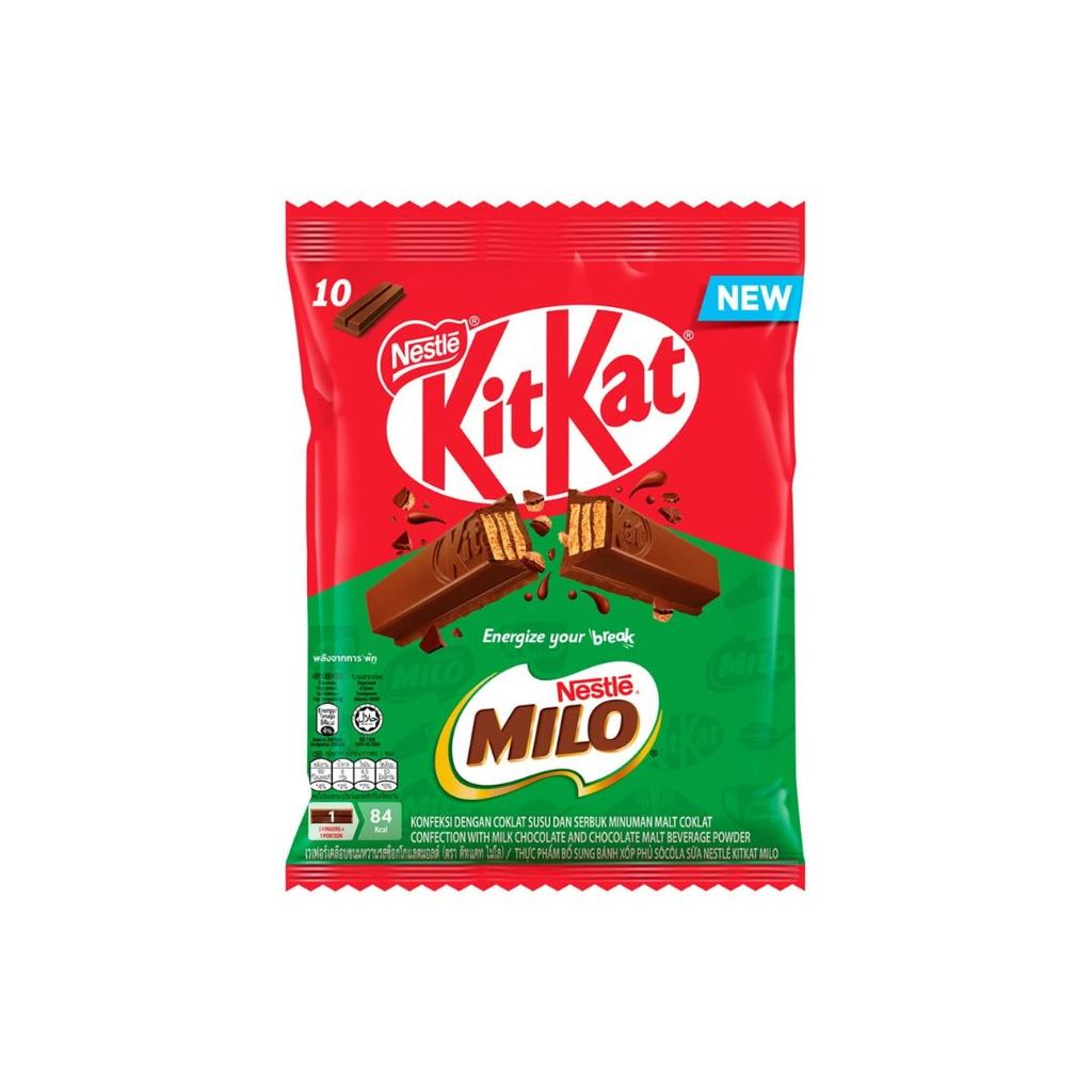 คิทแคท มินิเวเฟอร์ไมโล KitKat Mini Wafer Milo 145g.