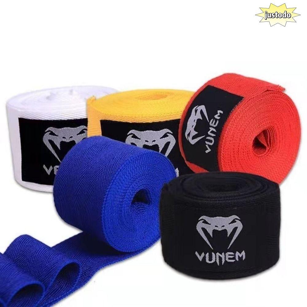 JUSTO Boxing Wraps, Cotton Black Red White Soft Bracelets, Breathable Wraps Bandage Boxing