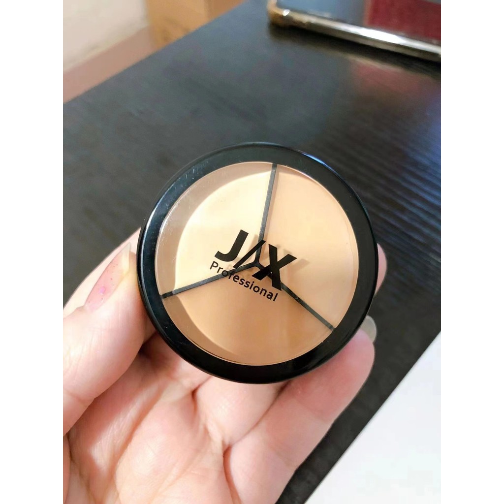 คอนซีลเลอร์ corrector Jix Tricolor CONCEALER jx CONCEALER Palette Cover Spots Acne Marks Dark Circle