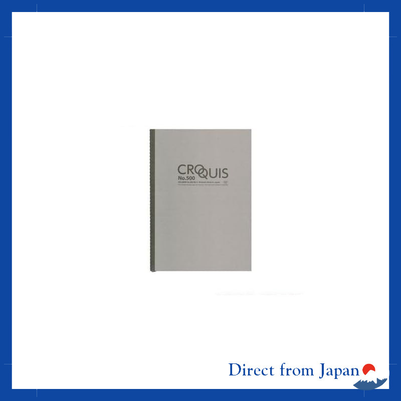 Holbein Croquis Book NO.500 H Croquis Paper 60g B3/B4/B5 Size with Brown/Gray/Red Cover, 50 Sheets, 
