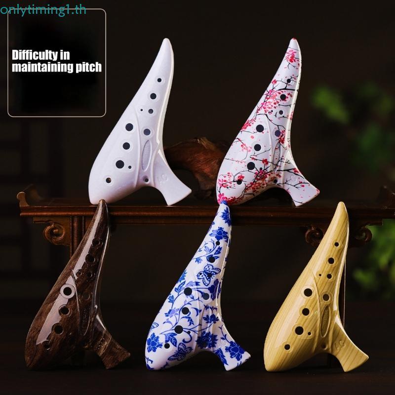 เท่านั้นtiming User Friendly Ceramic Ocarina 12 Hole Instrument for Lessons หรือ Performance