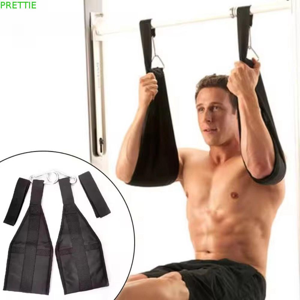 PRETTIE Fitness AB Sling Straps, Suspension แขวนขา Raiser ออกกําลังกายเข็มขัดพยุง, ผู้ชายผู้หญิงเข็ม