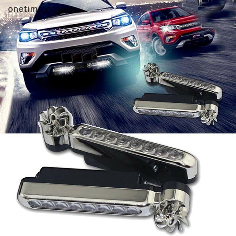 Onth 8 LED DRL Daylight Wind Energy ไม่ต้องใช้ไฟภายนอกรถยนต์ไฟวิ่งกลางวัน Cool