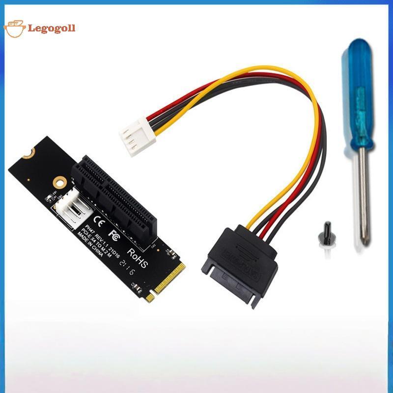 Legogoll M.2 Key-M ถึง PCIe 4.0 X4 Riser อะแดปเตอร์ความเร็วสูง Transfer Expansion Converter การ์ดสํา