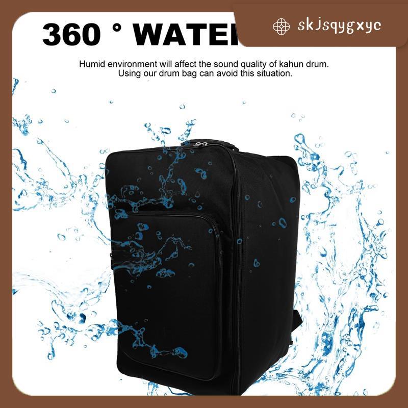 skjsqygxyc1 ชิ้น Cajon Bag Cajon Backpack Black Oxford+Cotton with Handle and Shoulder Strap, Cajon 