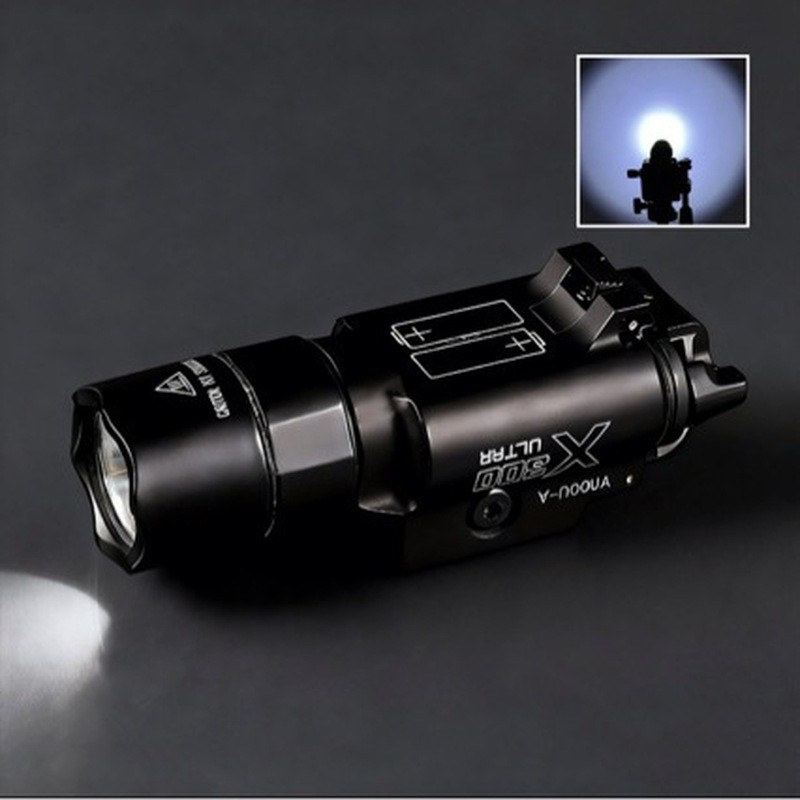 Chenxing X300U-B All-Metal Lower Hanging ไฟฉาย 500 Lumens Glock G17 Strong Lighting Led ของเล่น A072