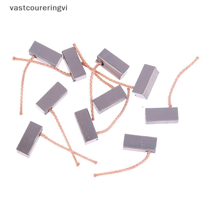 ERV 10pcs มอเตอร์คาร์บอนแปรงสําหรับรถยนต์เครื่องทําความร้อน Blower พัดลม Air-blower เปลี่ยนเครื่องมื