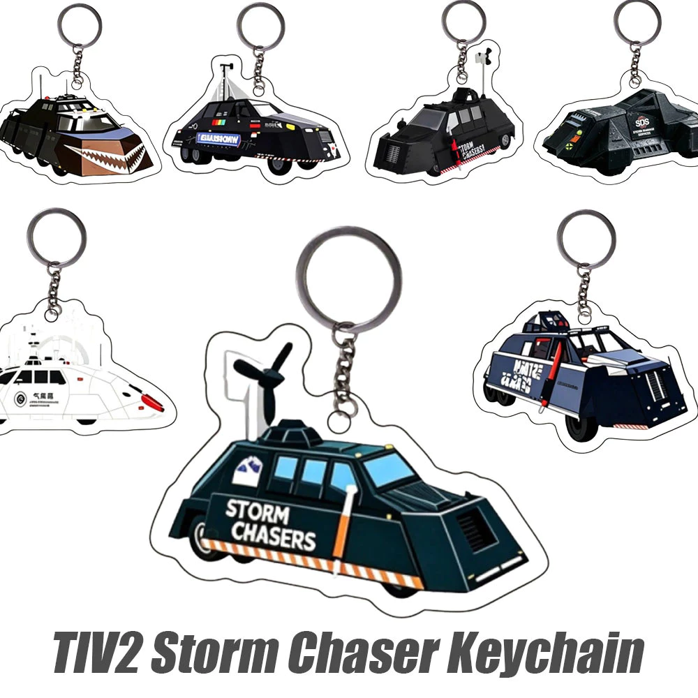 พวงกุญแจอะคริลิค TIV2 Storm Chaser โมเดลรถจี้ Storm Chaser กระเป๋าเป้สะพายหลังรถตกแต่งของขวัญ
