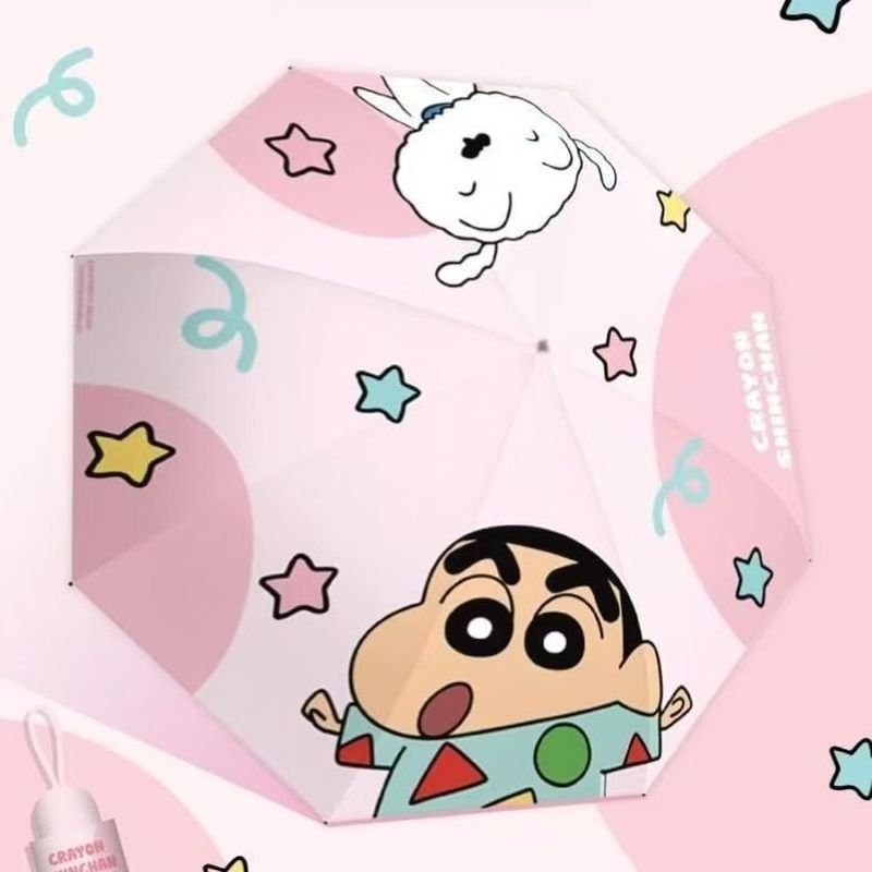 【พร้อมส่ง】ชินจัง ร่มกันแดด shinchan uv umbrella ร่ม ร่มพับ เหมาะสำหรับทั้งวันที่มีแดดและวันที่มีฝนตก