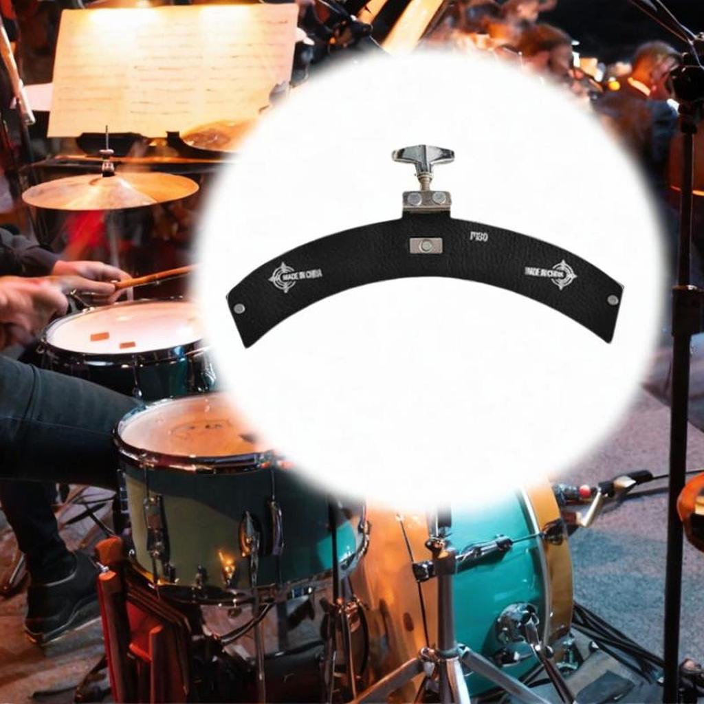 [zcins] หนัง PU Drum Mute Pad Practice Accessory บ่วง Tom Cymbals Damper แผ่นกันเสียงสําหรับการแสดงบ