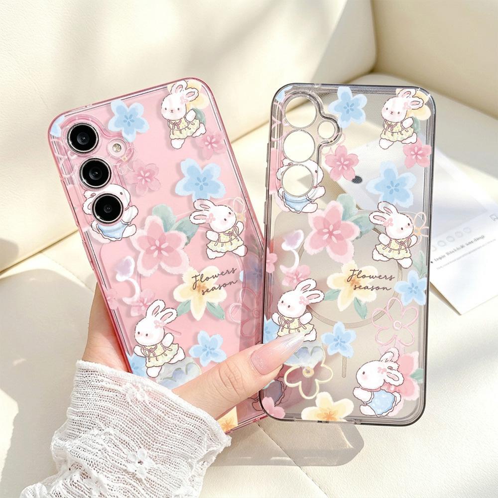 Rabbit TPU เคสFor Samsung A17 A07 A56 A57 A06 A54 A55 A37 A16 A15 A05S A36 A34 A35 S24 FE S25 S26 Ultra เคสใสแบบนิ่ม