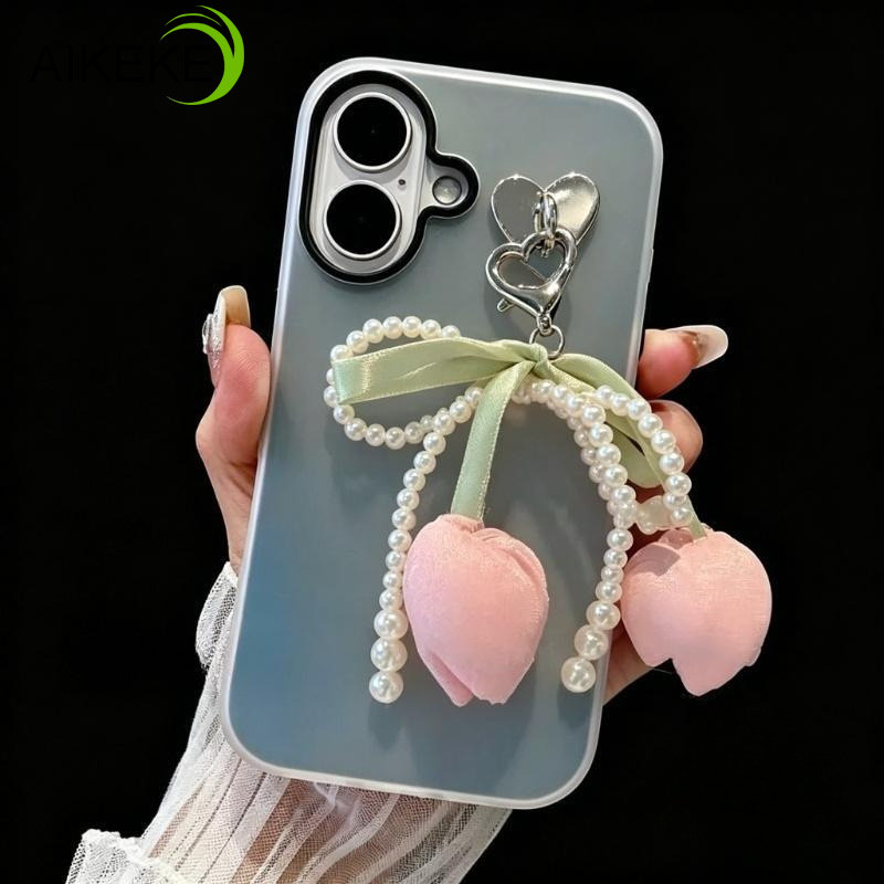 ใหม่ 3D Pearl Tulip เคสโทรศัพท์สําหรับ Vivo Y04 Y04S Y03 Y03T Y02 Y02A Y02T Y02S Y01A Y01 Y5S Y3S Y1