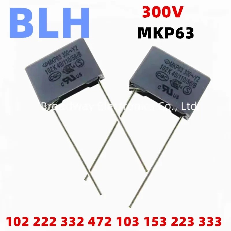 5PCS ฟิล์มนิรภัยตัวเก็บประจุ MKP63 300V Y2 1NF 102 2.2NF 2223.3NF 332 4.7NF 472 0.01UF 103 0.015UF 1