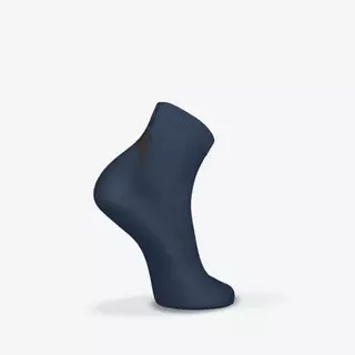 Decathlon Pack Of 2 Pairs Fine Crew Running Socks ถุงเท้าวิ่งหุ้มข้อเนื้อผ้าละเอียด รุ่น Run500 1 แพ็ค 2 คู่ - Navy/Blue
