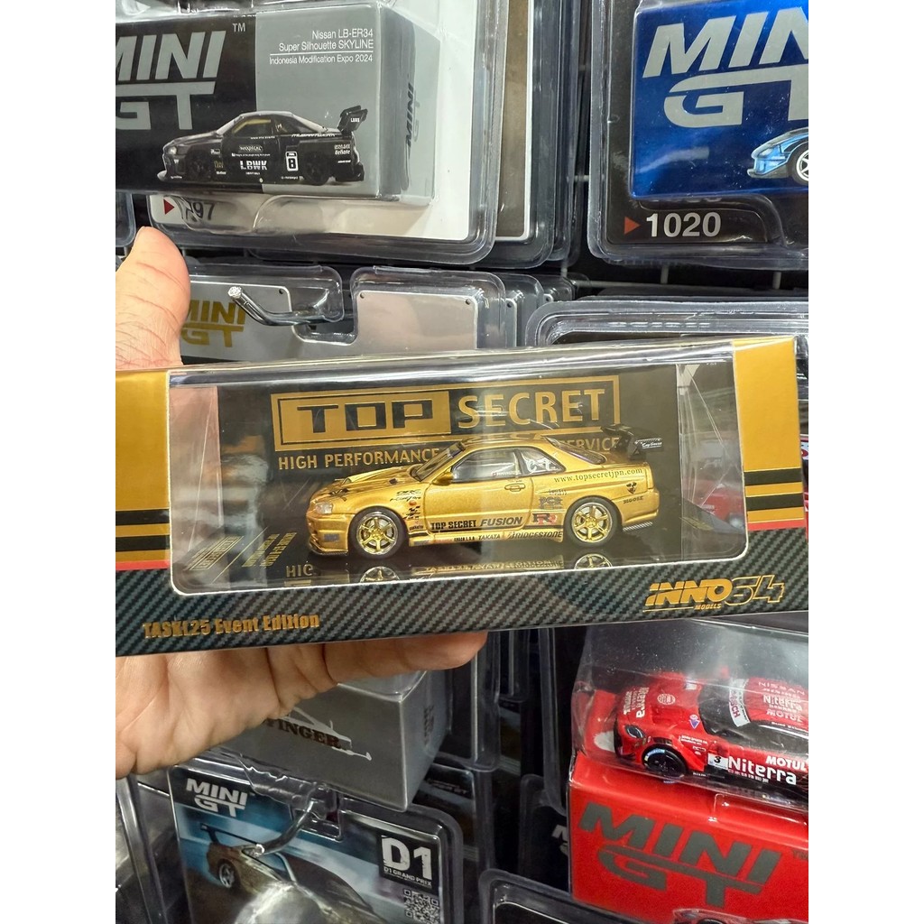 INNO MODELS+TOP SECRET+R34+Supra+2025 Malaysia Tokyo Modification Exhibition Limited, Brand New ยังไ