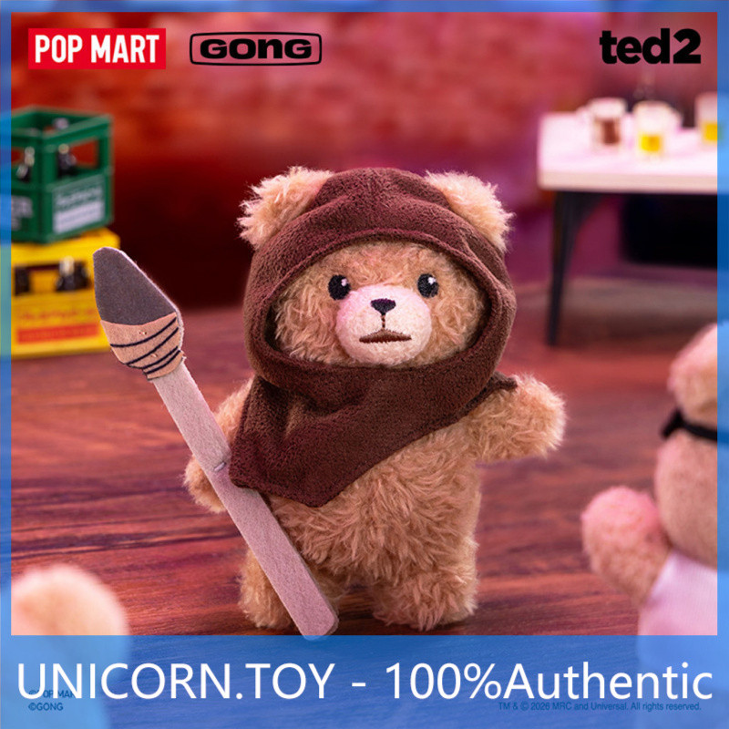 ความลับPOPMART GONGMING!Ted2Baby Ted 可动毛绒挂件