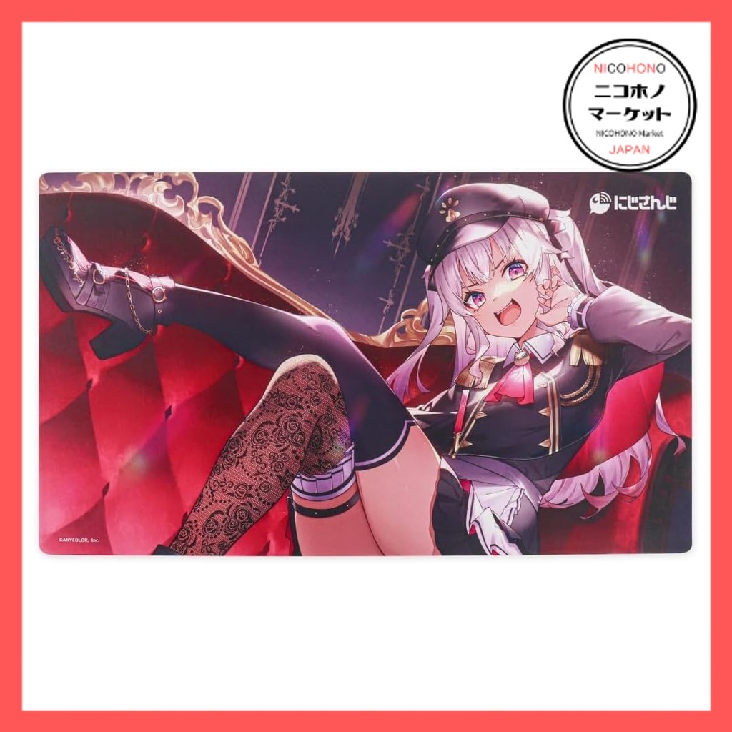 Direct From Japan！　Large rubber mat Demon Mao Nijisanji [Rubber mat goods]　NIcoHONo