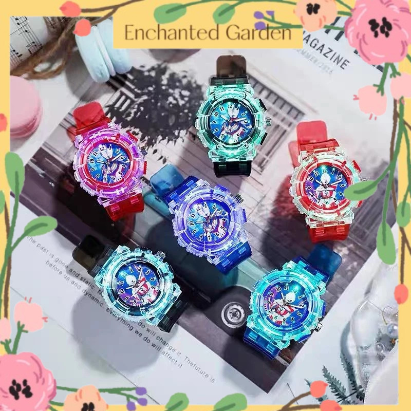 [OOTD] Jam Budak Spiderman Avenger Frozen Pony Kitty Princess Car Unicorn PJ Mask Lampu นาฬิกาเด็กวั