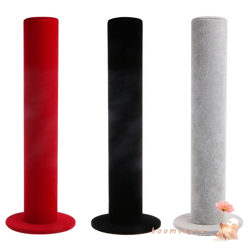Boom Fashion T-Bar Display Organizer Holder Display Watch กําไลข้อมือกํามะหยี่สีดํา Home