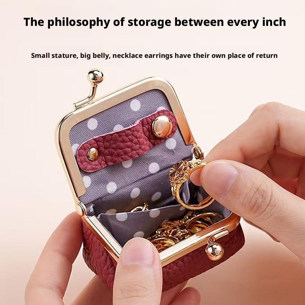 LIMERENCE Leather Mini Fashion Accessories Box Internal Storage Purse Lipstick Coin Mini U0g2