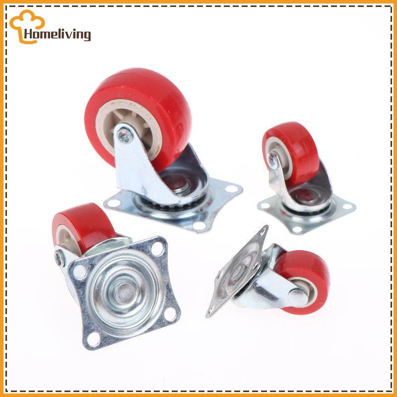 บ้าน 4 Pa Heavy Duty หมุน PVC ล้อ Universal อุตสาหกรรม Castors สําหรับดอกไม้รถเข็น Workbench เฟอร์นิ
