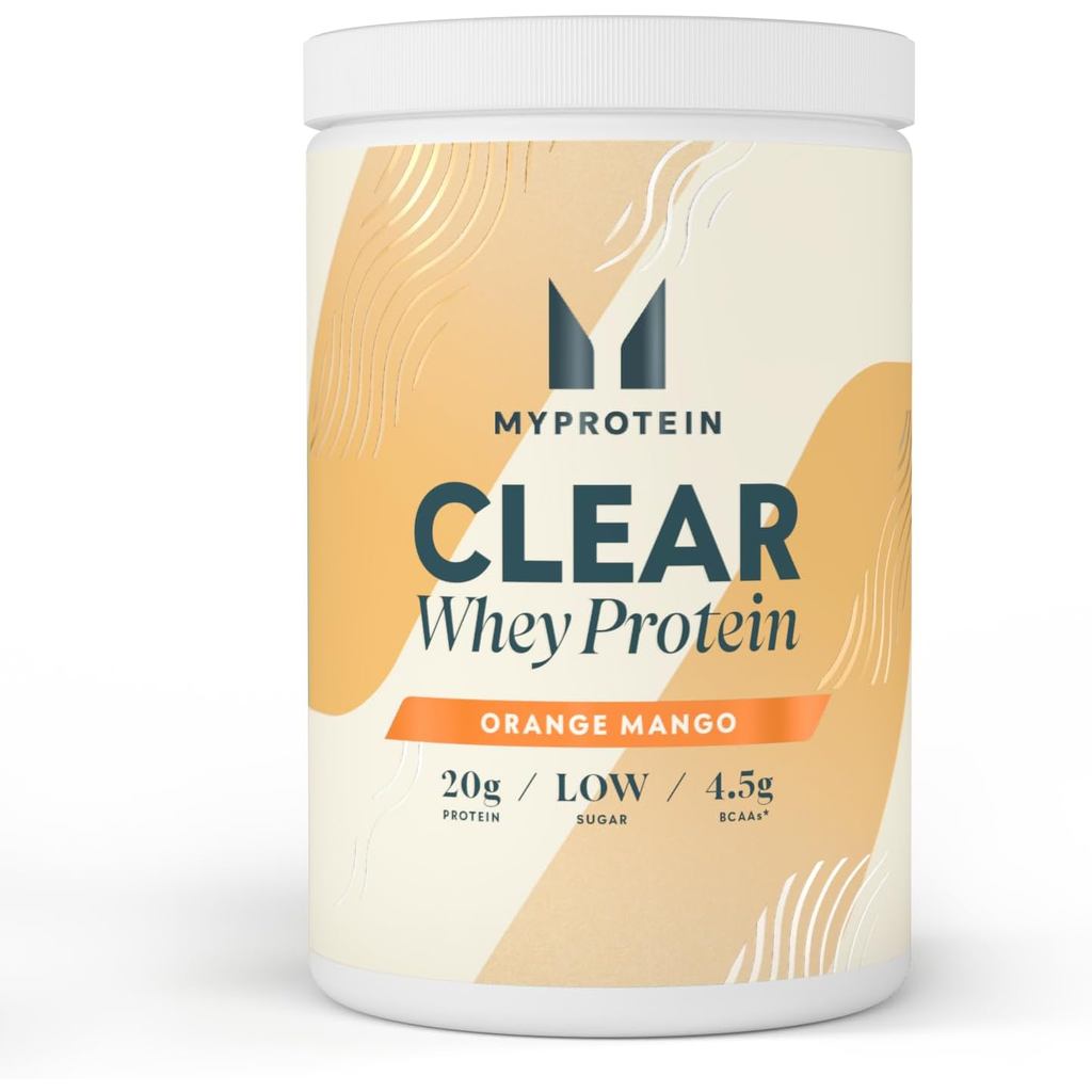 Myprotein Clear Whey Protein Isolate Powder - Orange & Mango - 20 เสิร์ฟ - เย็นและคืน Small-Calorie 