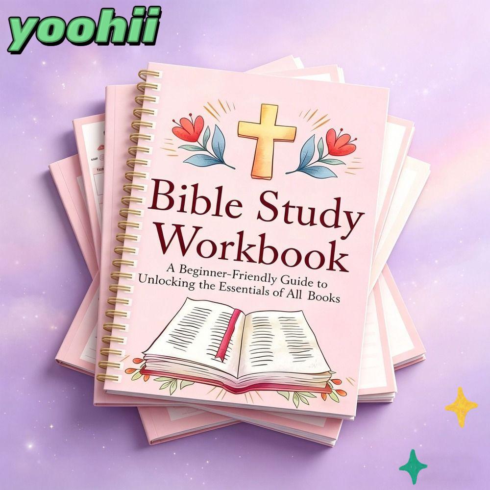 YOOHII Notes Journal, Study Binding Bible Study Workbook, Premium Prayer Notes แบบพกพาท่องเที่ยวหน้า