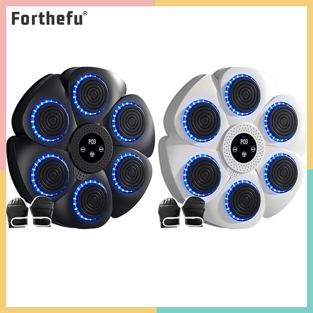 ★ ฟอร์ธีฟู ★  Music Boxing Machine Boxing Reaction Wall Target ติดผนังสําหรับออกกําลังกายที่บ้าน