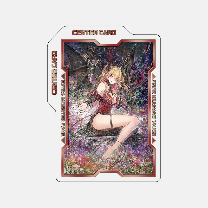 Yu-Gi-Oh การ์ดพาร์ทิชัน Red Tears Magic แกะสลัก Demon Girl Center Card Card Partition Board อะคริลิค