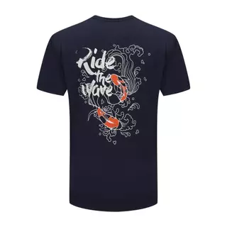 Decathlon Men’S Surfing UV Protection T-Shirt เสื้อยืดโต้คลื่นป้องกันรังสียูวีสำหรับผู้ชาย - Blue