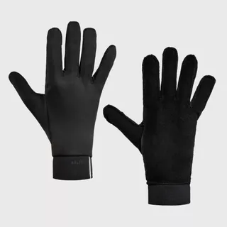 Decathlon Adult Running Gloves Black ถุงมือใส่วิ่งใช้สัมผัสจอได้สำหรับผู้ใหญ่ รุ่น Kiprun Warm + 500 V2