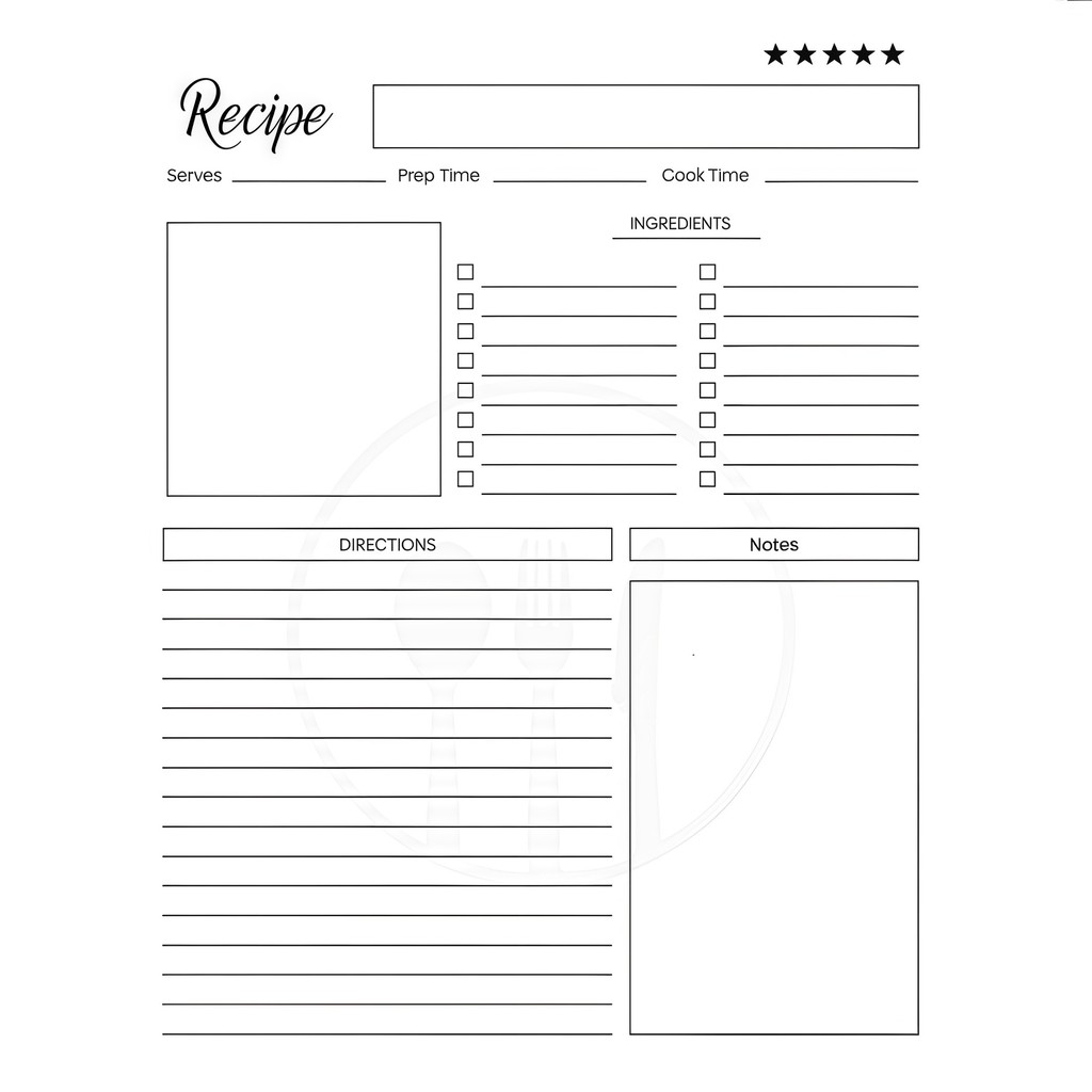 A5 สินค้าใหม่ Recipe Notebook Handmade Diary Diary Kitchen Cooking Recipe Handbook