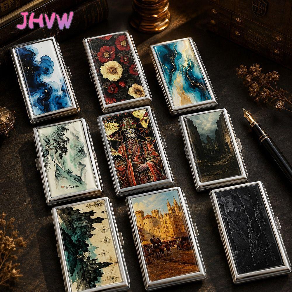 JHVW Vintage Card , Vintage-Style Easy Snap Metal , Elegant อเนกประสงค์ออกแบบวัสดุโลหะ Multi-functio