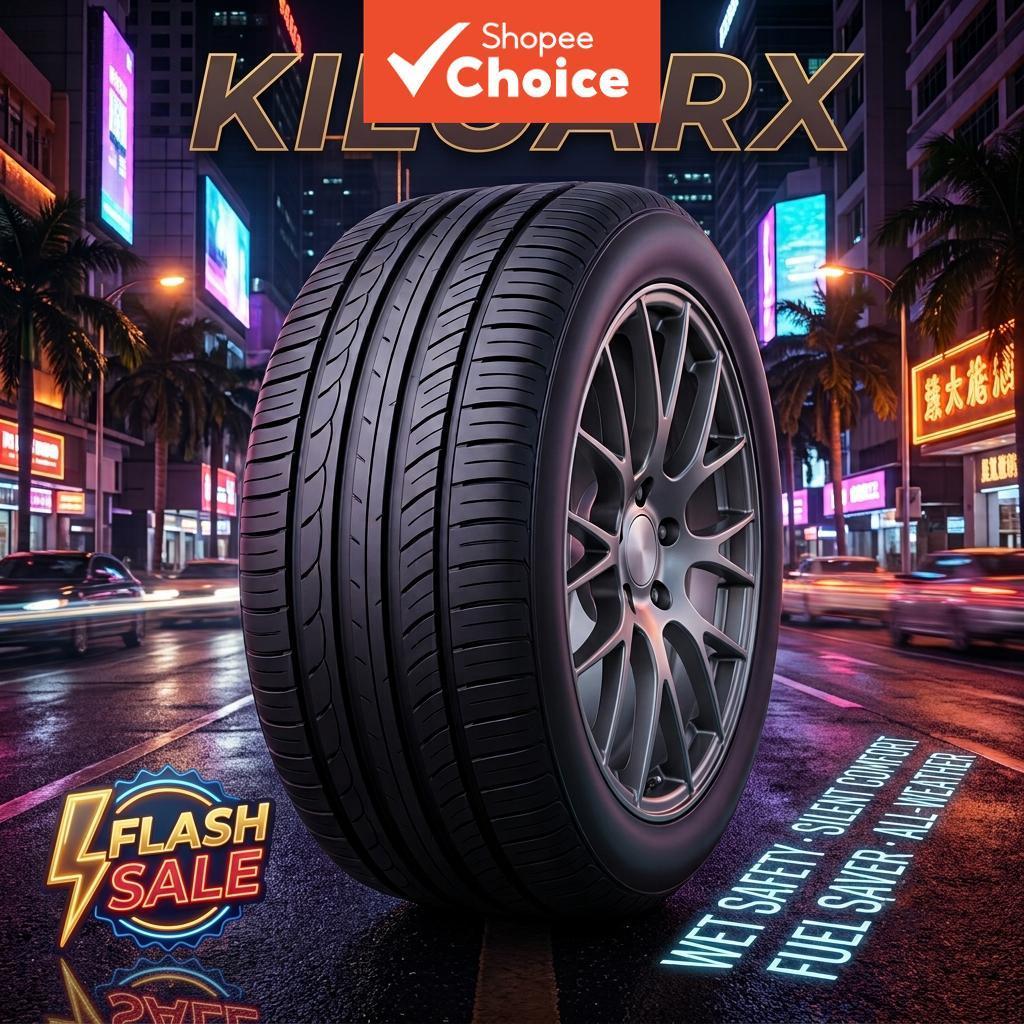 Kiloarx 205/60r16 1 ชิ้น Anti-เจาะยางปลอก Core Tough Tread Compound ทนต่อการสึกหรอ