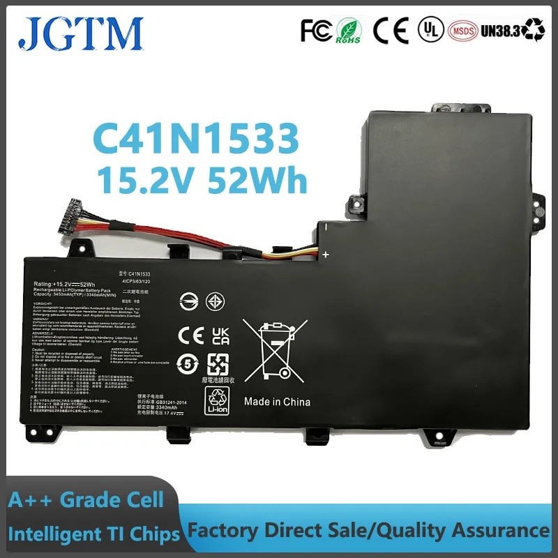 C41N1533 15.2V 52Wh แบตเตอรี่แล็ปท็อปสําหรับ Asus Q524U Q534U Q524UQ Q524UQK Q534UX Q534K Q534UXK Q5