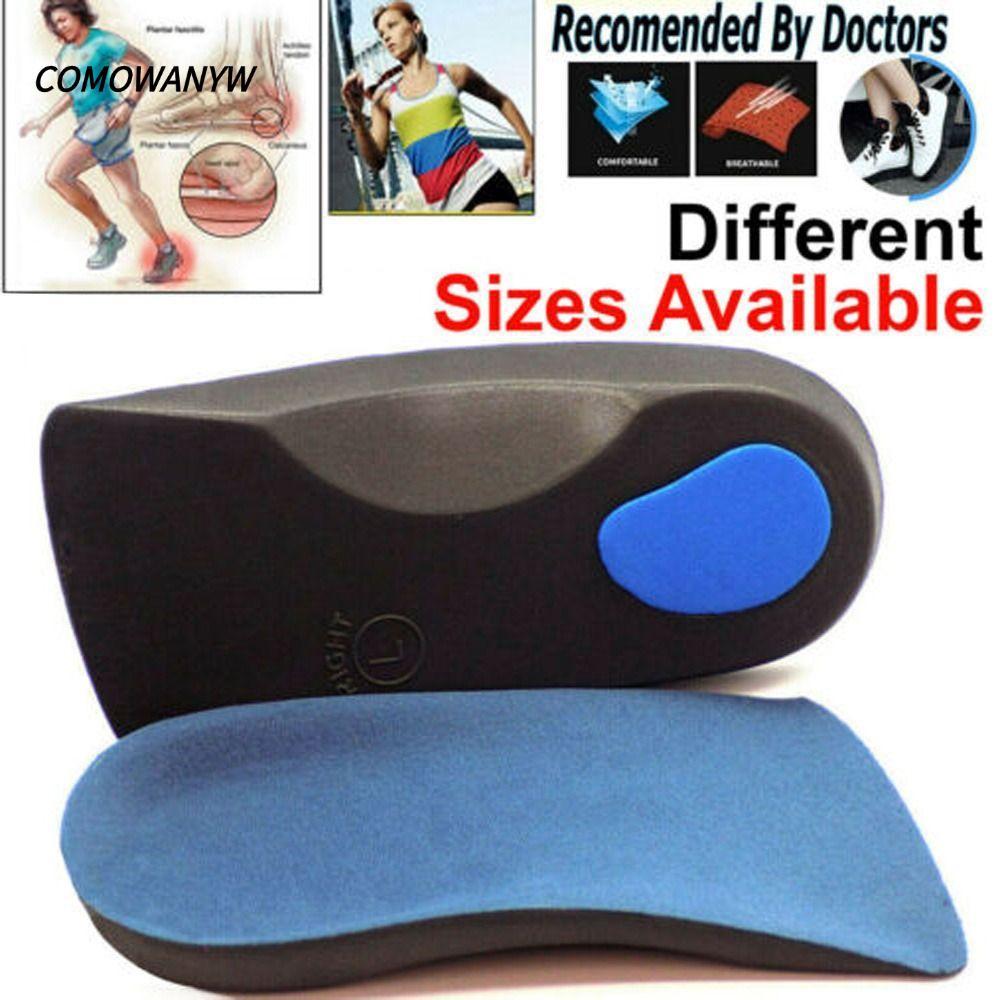 COMWANYW รองเท้าแทรก Comfort Fallen Arches เท้าแบน Over Pronation 3/4 พื้นรองเท้า