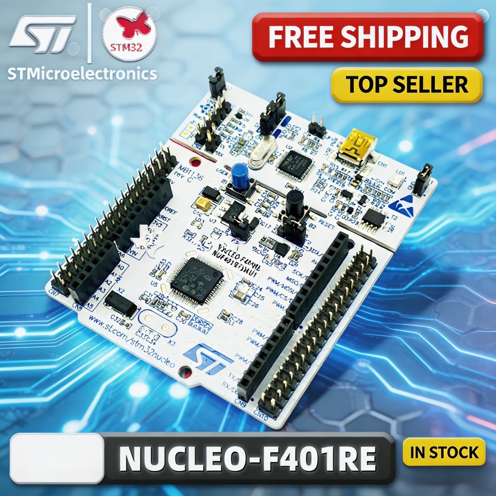 1ชิ้น//ล็อต ! เว็บไซต์ NUCLEO - F401RE STM32 NUCLEO - บอร์ดพัฒนา 64 พร้อม STM32F401RE MCU รองรับ Ard