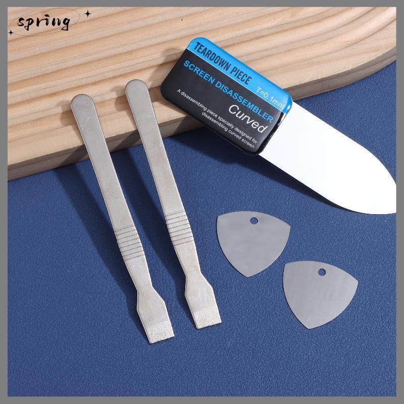 Springevenskyro 5 in 1 ชุดเครื่องมือสแตนเลสแงะสําหรับโทรศัพท์แท็บเล็ตแล็ปท็อปซ่อม CCD