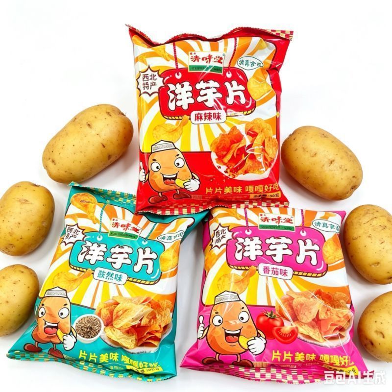 Hal Potato Chips Hal Potato Chips Qingweitang Potato Chips Northwest Specialty Potato Chips 50g ของว