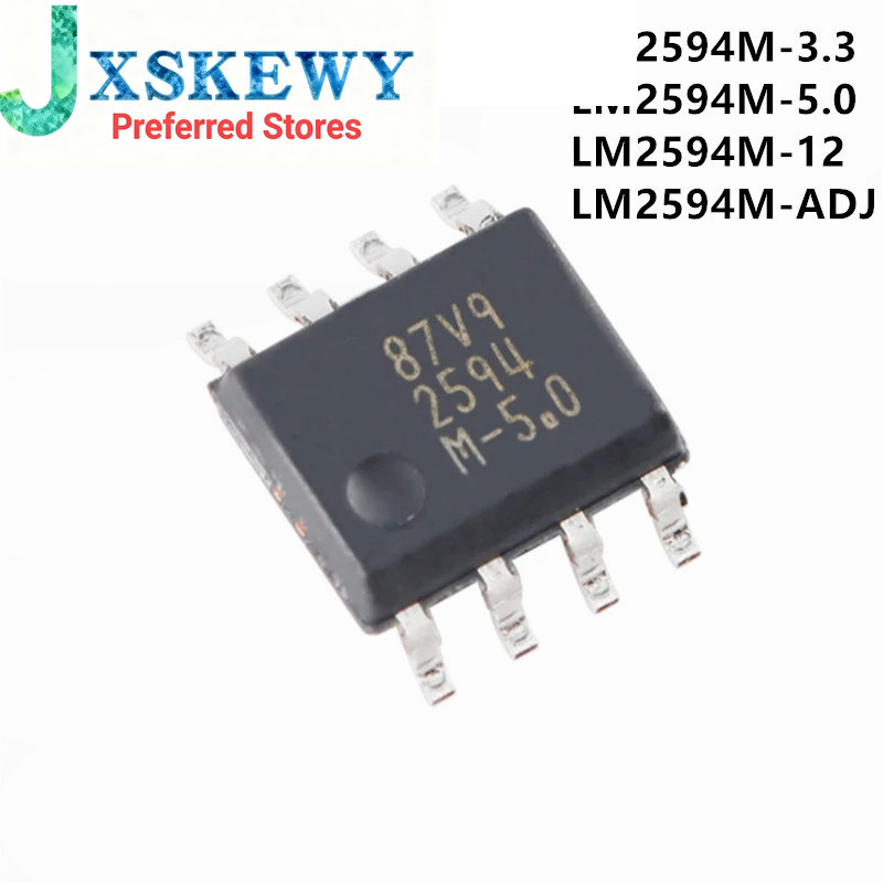 5 ชิ้น/ล็อต LM2594M-3.3 SOP-8 LM2594M LM2594M-5.0 LM2594MX-5.0 LM2594M-12 LM2594M-ADJ LM2594MX-ADJ L