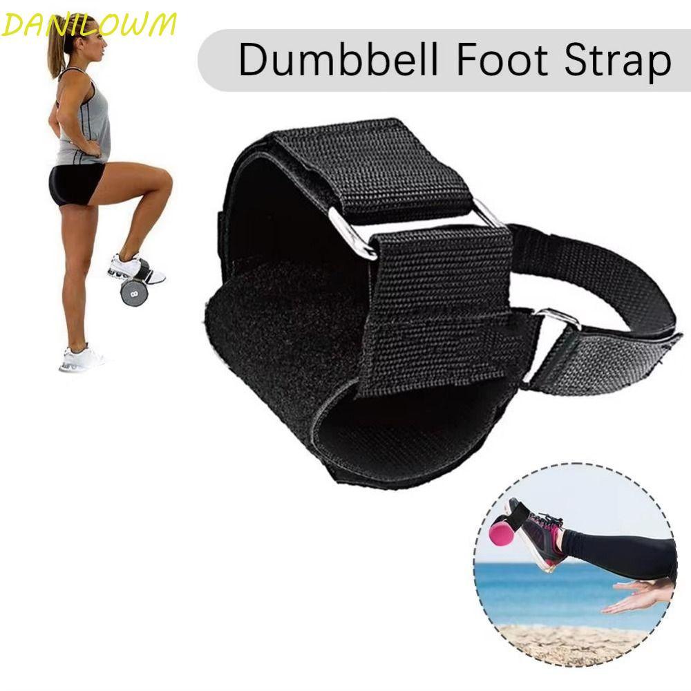 DANILOWM Dumbbell Foot Strap, Ankle Buckle Adjustable Ankle Weights Bands, Easy Tothing Shin Assist 