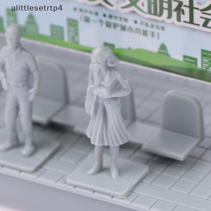 AA 1/87 Mini จําลอง Bus Station รุ่นความเร็วสูง Rail Station Platform Diy TH
