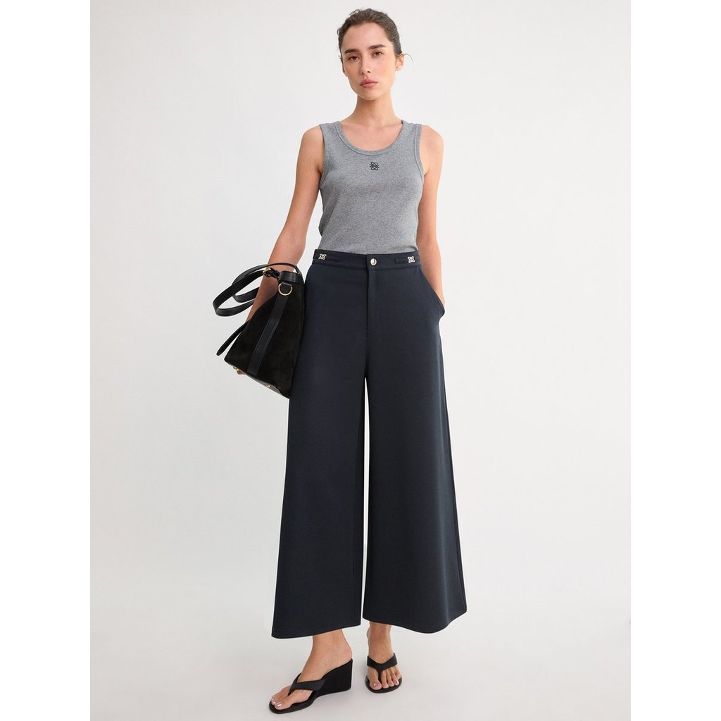 [Pomelo] กางเกงขายาวทรงขากว้าง / Wide Leg Pants — صورة 2