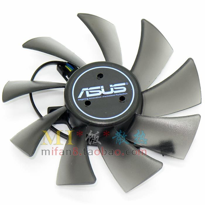 [หม้อน้ําขายร้อน] Asus HD7970 HD7950 GTX680 DirectCU II ENGTX580 DCII พัดลมการ์ดกราฟิก