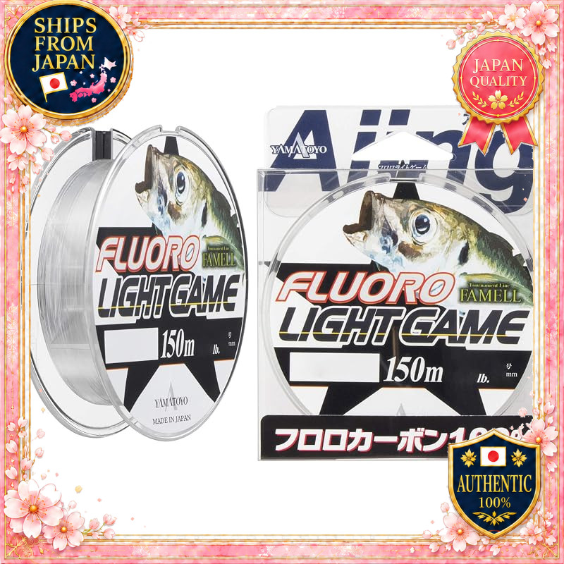 YAMATOYO Fluorocarbon Line Fluorolite Game 150m 0.5号 1.7lb Clear