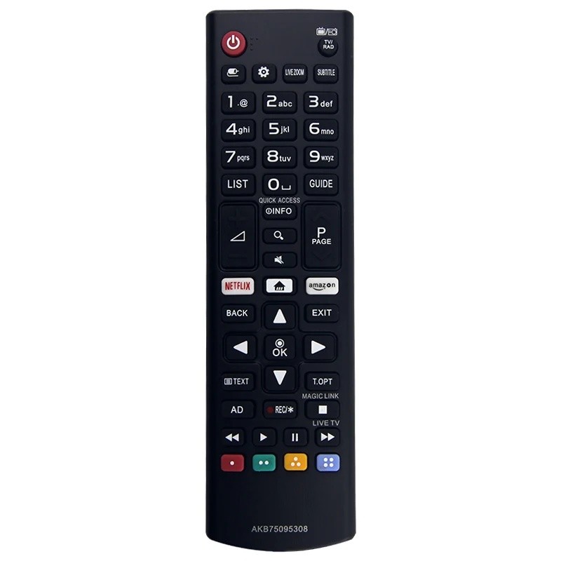 ใช้งานร่วมกับทีวี 32LJ610V 43UJ634V 49UJ634V 55UJ634V 65UJ634V 43UJ6309 49UJ6309 รีโมทคอนโทรล AKB750