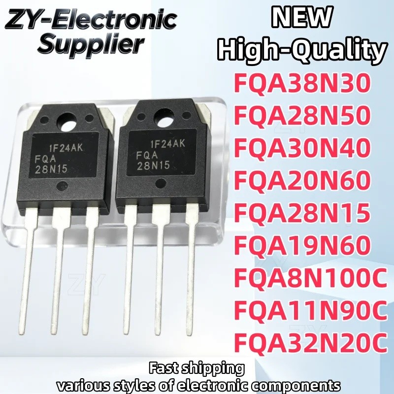 1-5PCS FQA38N30 FQA28N50 FQA30N40 FQA11N90C FQA20N60 FQA28N15 FQA19N60 FQA8N100C FQA32N20C ทรานซิสเต