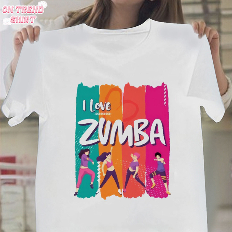 Zumba เสื้อเชิ้ตผ้าฝ้ายสําหรับผู้หญิงและผู้ชายแฟชั่น zumba เสื้อกีฬาอินเทรนด์